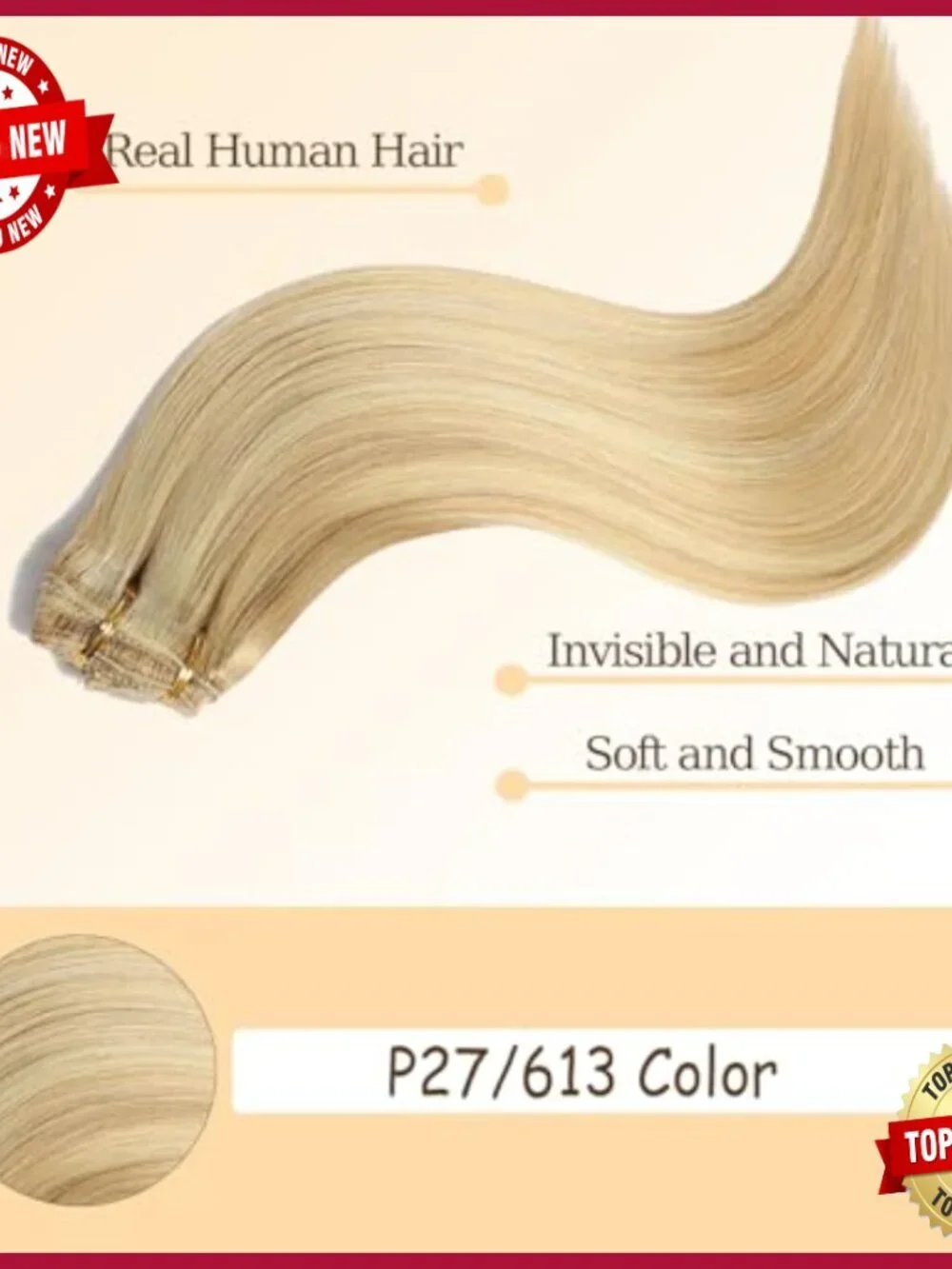 30 Inch Clip In Human Hair Extensions 7 Piece Set 120g Straight